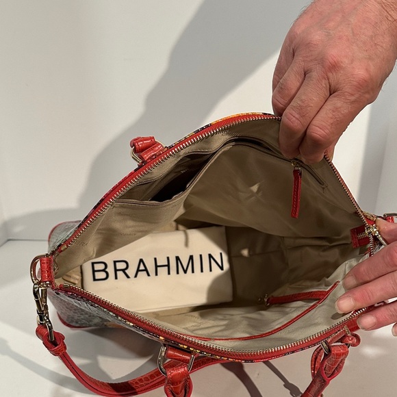 Brahmin Multicolor Snake Print Handbag - Picture 7 of 7